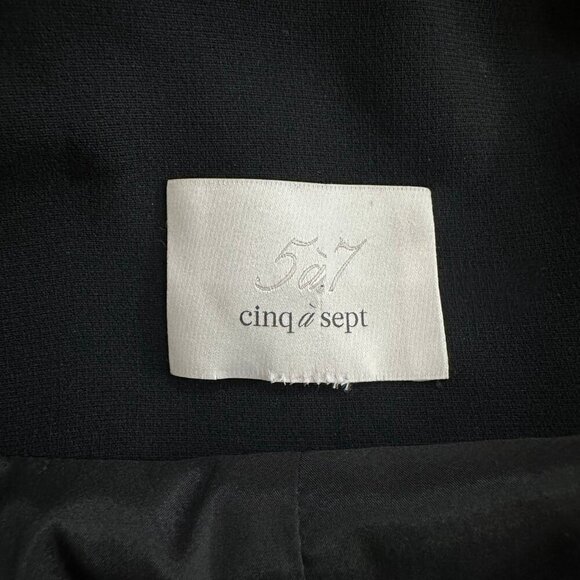 CINQ À SEPT Rina Crystal Rhinstone Cropped Jacket - Picture 7 of 8